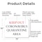 Signmission Keep Out Quarantine OSHA Notice Sign, Aluminum, 14in W x 10in L, 2PK OS-2PACK-NS-A-1014-25585 - alternate 4